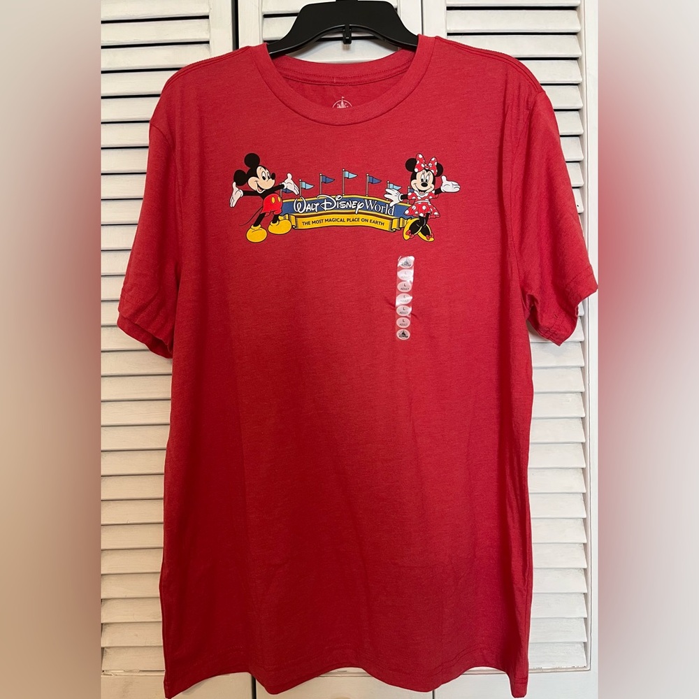 NWT Disney Parks Walt Disney World Entrance Archway T-Shirt size L MSRP $49.99